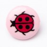 Ladybirds Ladybugs Button 15mm Shank Round Plastic Novelty