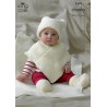 King Cole Knitting Pattern Hat, Poncho, & Blanket Knitted in Comfort Chunky 3392