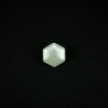 Ivory Hexagon 10mm Acrylic Plastic Buttons