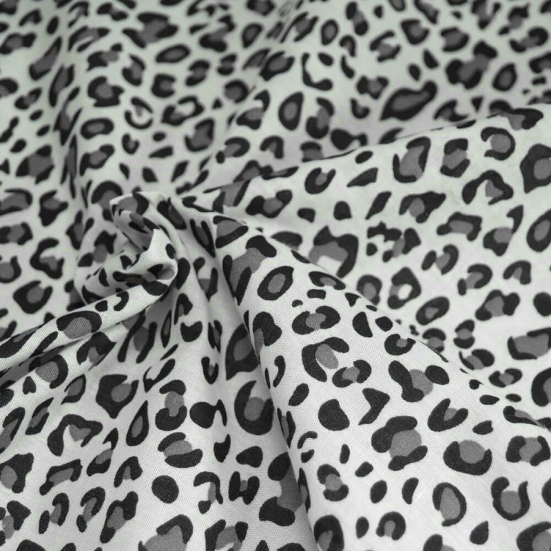 Polycotton Fabric Animal Print Tiger, Zebra, Leopard & Cow Craft