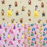 100% Cotton Digital Fabric Disney Princess Snow White Cinderella Ariel Belle