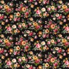 100% Cotton Poplin Fabric Rose & Hubble Watermill Rose Bush Floral Flower Roses