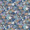 100% Cotton Poplin Fabric Rose & Hubble Bunched Flowers Floral Flower Land Oak