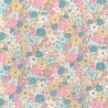 100% Cotton Poplin Fabric Rose & Hubble Bunched Flowers Floral Flower Land Oak