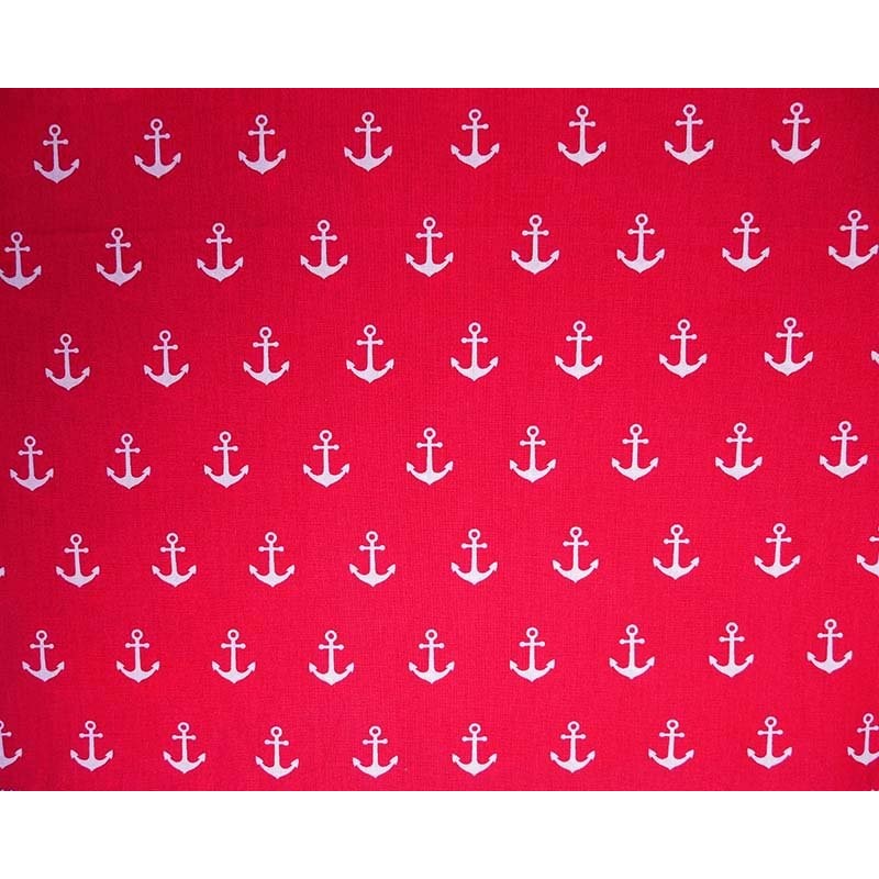 100% Cotton Fabric Floral Anchors Nautical Sailors Sailing