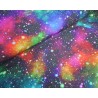 100% Cotton Digital Fabric Speckled Galaxy Northen Lights Rainbow