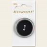 Sirdar Elegant Large Pearlescent Rim Plastic Button Black 38mm 2 Hole Pack of 1