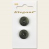 Sirdar Elegant Round Wood Effect Plastic Button Olive Green 19mm 2 Hole 2 Pack