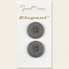 Sirdar Elegant Circular Cement Effect Plastic Button Grey 22mm 4 Hole 2 Pack