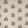 Cotton Rich Linen Look Fabric Digital Elegant Bunny Rabbit Upholstery Panel
