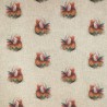 Cotton Rich Linen Look Fabric Digital Rooster Farm Bird Upholstery Panel