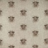 Cotton Rich Linen Look Fabric Digital Sheep Farm Animal Upholstery Panel