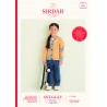 Sirdar Knitting Pattern 2532 Child's Mismatched Cardigan in Snuggly Replay