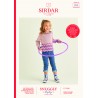 Sirdar Knitting Pattern 2538 Child's Zig Zag Lace Crop Sweater in Snuggly Replay