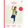 Sirdar Knitting Pattern 2527 Child's Ridge Striped Sweater in Snuggly Replay