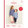 Sirdar Knitting Pattern 2537 Child's Denim Jacket Style Cardigan in Snuggly Replay