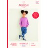 Sirdar Knitting Pattern 2540 Child's Batwing Sweater Jumper in Snuggly Replay