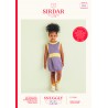 Sirdar Knitting Pattern 2544 Child's Cable Sweater Dress in Snuggly Replay