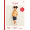 Sirdar Knitting Pattern 2548 Child's Lacy Batwing Sweater in Snuggly Replay