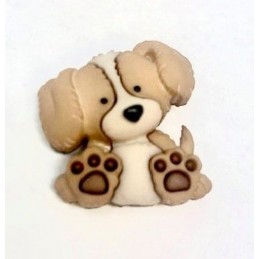 Cute Puppy Paws Dog Button...