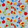 Polycotton Fabric Fresh Summer Country Flower Floral Vines
