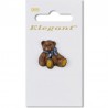 Sirdar Elegant Cute Teddy Bear Plastic Button 25mm 2 Hole Pack of 1
