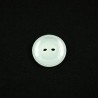 Bowler Hat White Metallic 17mm Acrylic Plastic Buttons