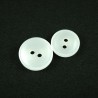 Translucent White Dish Acrylic Plastic Buttons