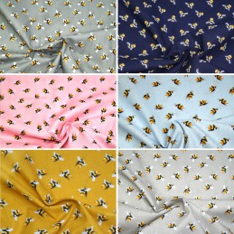 100% Cotton Fabric Bumble...