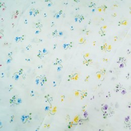  Polycotton Fabric Umbrella Top Flowers Floral Dress