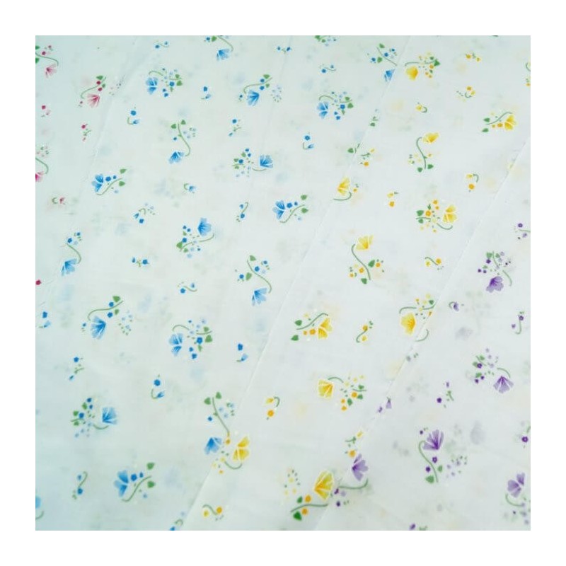 Flowers Floral Roses Polycotton Fabric