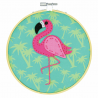 Dimensions Felt Applique Kit with Hoop Pineapple Cactus Flamingo Llama