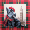 Collection dArt Printed Cross Stitch Scottish Terrier Dog in London