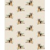 Cotton Rich Linen Fabric German Shepherd Dog Or Panel