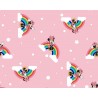 100% Cotton Digital Fabric Disney Minnie Mouse Rainbows 150cm Wide