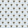 100% Cotton Fabric Nutex Honey Bees In Lines Bumble Bee