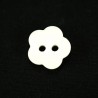 Flower Power White 12mm Acrylic Plastic Buttons