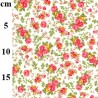 100% Cotton Poplin Fabric Rose & Hubble Halkin Mews Roses Floral Flower