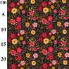 100% Cotton Poplin Fabric Rose & Hubble Wildflower Poppy Poppies Floral Flowers