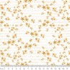 100% Cotton Fabric Kennard & Kennard Strings of Golden Starry Stars on Lines