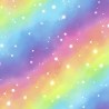 100% Cotton Digital Fabric Rainbow Galaxy Universe Stars Space 150cm Wide