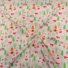 100% Cotton Poplin Fabric Rose & Hubble Woodland Animals Camping Foxes Bear