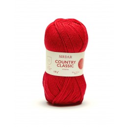 Sirdar 100g Country Classic Worsted Knitting Crochet Yarn Ball Wool Lipstick