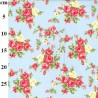 100% Cotton Poplin Fabric Rose & Hubble Alma Grove Roses Floral Flowers Rose
