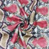 Leatherette Fabric Faux Matte Snake Skin Upholstery, Bag Making